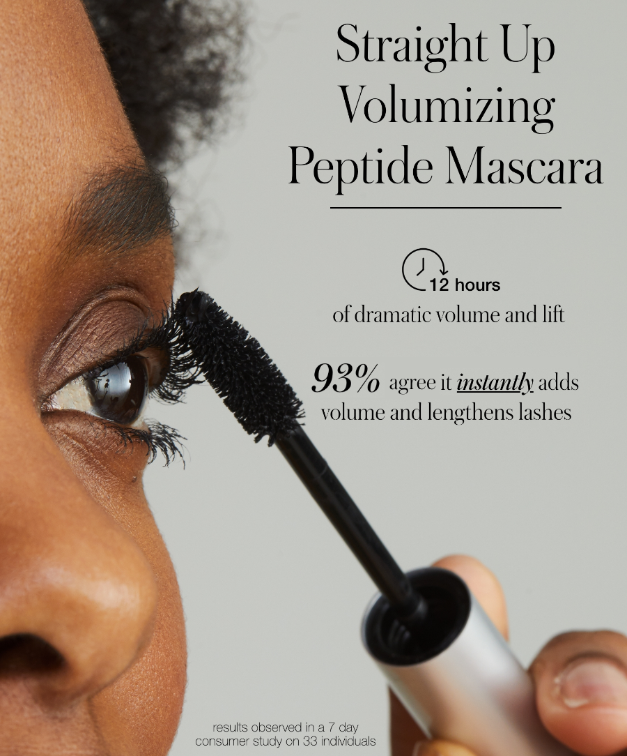 Straight Up™ Volumizing Peptide Mascara - Everyday Beauty Essential